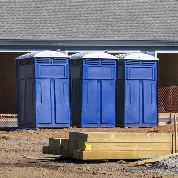 how can i report damages or issues with the porta potties during my rental period in Wilson